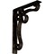 Ekena Millwork Orleans Wrought Iron Bracket, (Triple center brace), Antiqued Brass 2"W x 12"D x 15"H BKTM02X12X15TOLABS - alternate 1